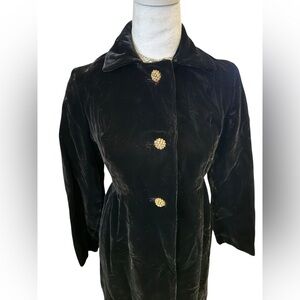 Saks Fifth Avenue Vintage Velvet Coat Union Made